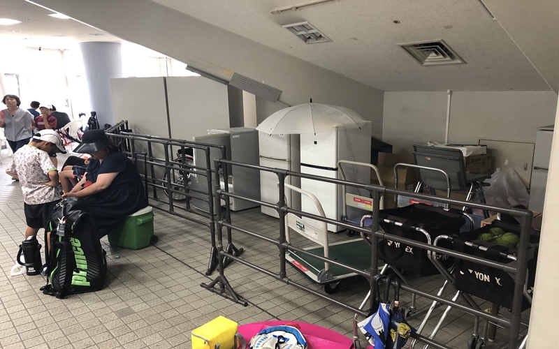 施設に自転車と空きスペース活用。多摩ケータリング俱楽部。