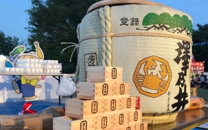 鏡開きと升の準備。多摩ケータリング俱楽部。